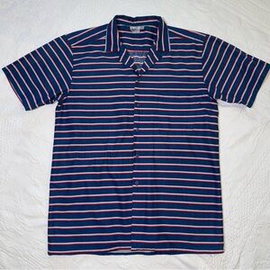 Levi’s Men’s Vintage Shirt 100% Cotton made in Hong Kong Blue White Red Striped